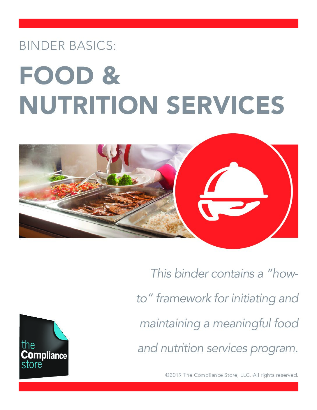 Food and Nutrition Binder TOC The Compliance Store